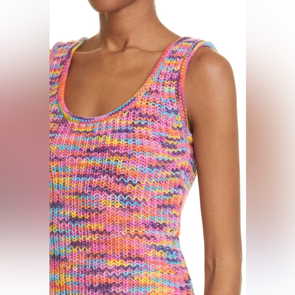 Staud Gardenia Multicolor Knit Tank